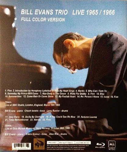 BILL EVANS TRIO / EN VIVO 1965 y 1966 Versión a todo color PRO SHOT (1BDR)