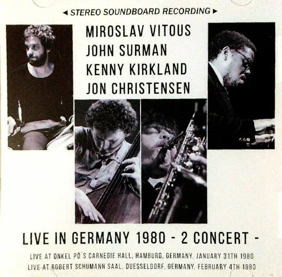 MIROSLAV VITOUS QUARTET / LIVE IN GERMANY 1980 2 CONCERT STEREO SOUNDBOARD (2CDR)