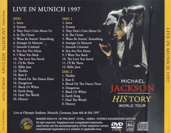 Michael Jackson / Live In Munich 1997 History World Tour (2CD+1DVD)