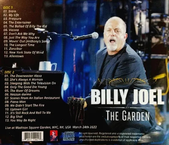 BILLY JOEL / AT THE GARDEN MARCH 2022 (2CDR)