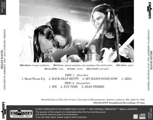 MILES DAVIS / 2023 UPGRADE VERSION CONCERT IN AMHERST 1982 (2CDR)