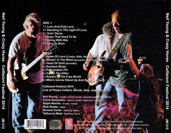 NEIL YOUNG AND CRAZY HORSE / LIVE IN ITALY 2014 (2CDR)