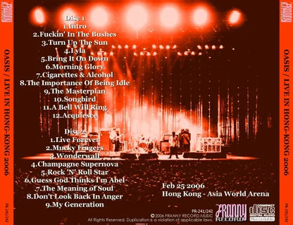 OASIS / LIVE IN HONG-KONG 2006 (2CDR)