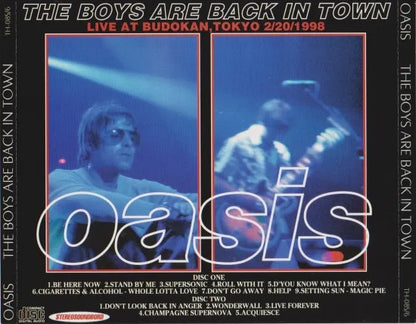 OASIS / THE BOYS ARE BACK IN TOWN LIVE AT BUDOKAN, TOKYO 2/20/98 (2CDR)