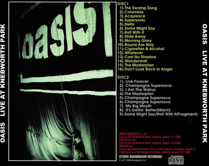 OASIS / LIVE AT THE KNEBWORTH PARK (2CDR)