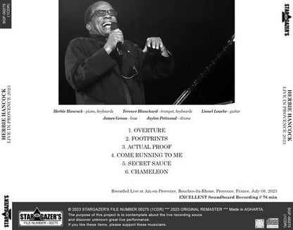HERBIE HANCOCK / LIVE IN PROVENCE 2023 (1CDR)