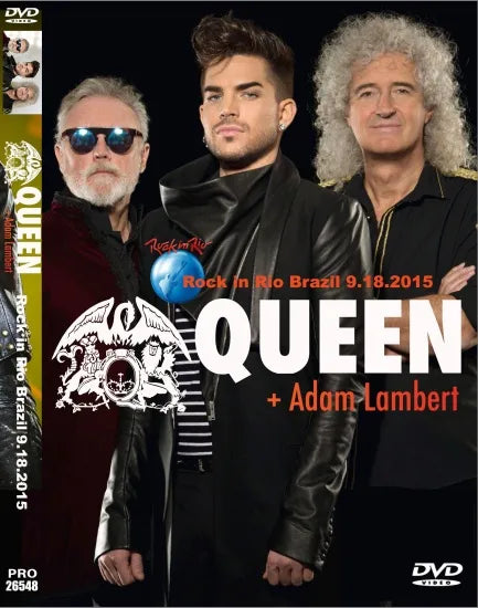 QUEEN + ADAM LAMBERT / ROCK IN RIO BRAZIL 9.18.2015 (1DVDR)