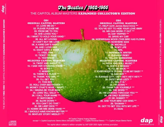 THE BEATLES / 1962-1966 RED THE CAPITOL ALBUM MASTERS (2CD)