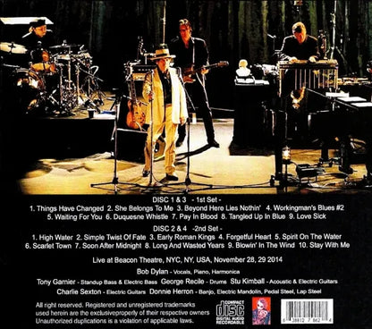 BOB DYLAN / Not Looking Back Beacon Theatre 2014 Vol.1 & 2 (10CDR)