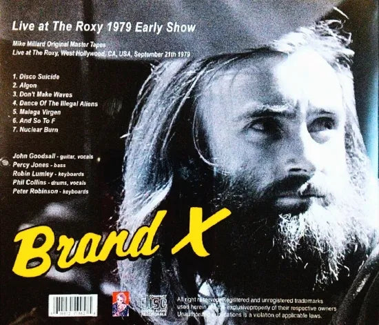 BRAND X / LIVE AT THE ROXY 1979 (1CDR)