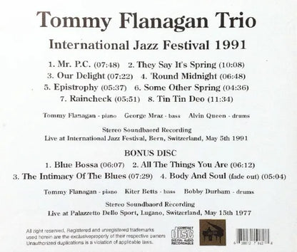 TOMMY FLANAGAN TRIO / International Jazz Festival 1991 STEREO SOUNDBOARD (2CDR)