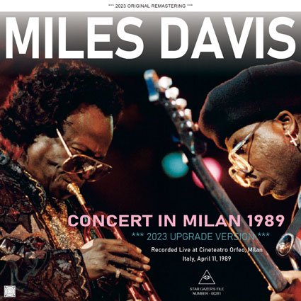 MILES DAVIS / 2023 UPGRADE VERSION CONCERT IN MILAN 1989 (2CDR)