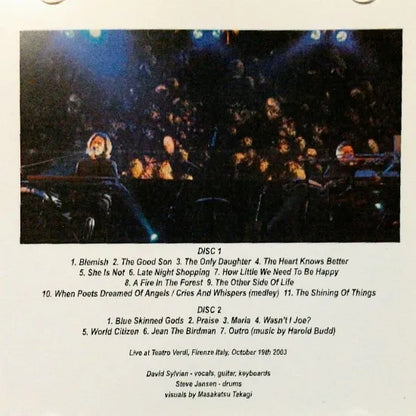 DAVID SYLVIAN / at Teatro Verdi 2003 (2CDR)