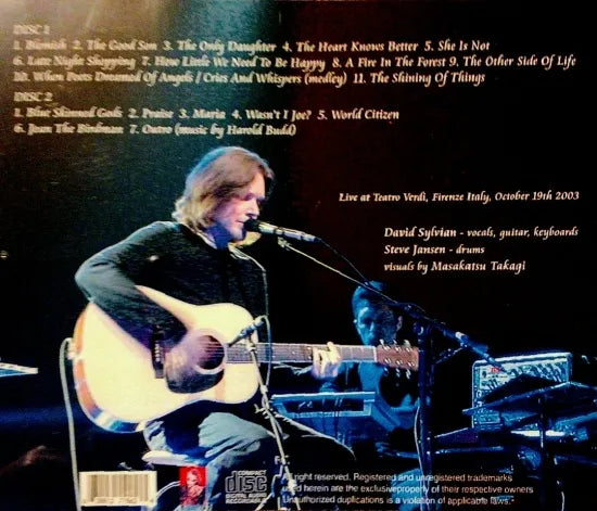 DAVID SYLVIAN / at Teatro Verdi 2003 (2CDR)
