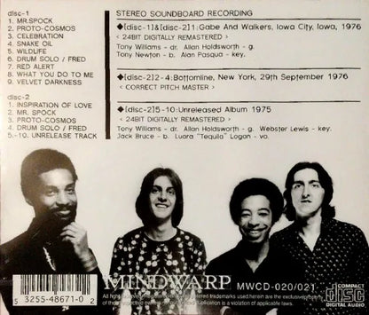 El nuevo Tony Williams Lifetime / Running Wild SONIDO ESTÉREO (2 CD)