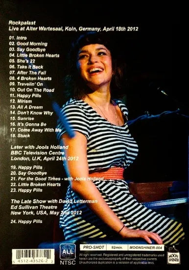 NORAH JONES / LITTLE BROKEN HEARTS TV SHOW (PRO-SHOT 1DVDR + STEREO SOUNDBOARD 1CDR)