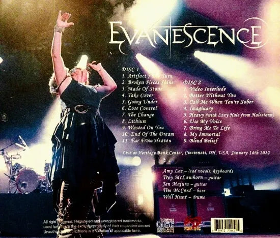 EVANESCENCE / Heritage Bank Cente 2022 (2CDR)
