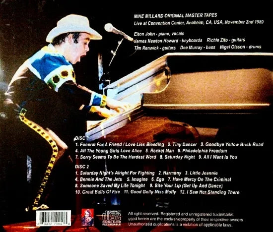 ELTON JOHN / ANAHEIM 1980 (2CDR)
