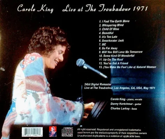 CAROLE KING / Live at The Troubadour 1971 (1CDR)