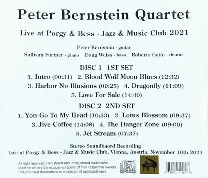 PETER BERNSTEIN QUARTET / Live at Porgy & Bess Jazz & Music Club 2021 STEREO SOUNDBOARD (2CDR)