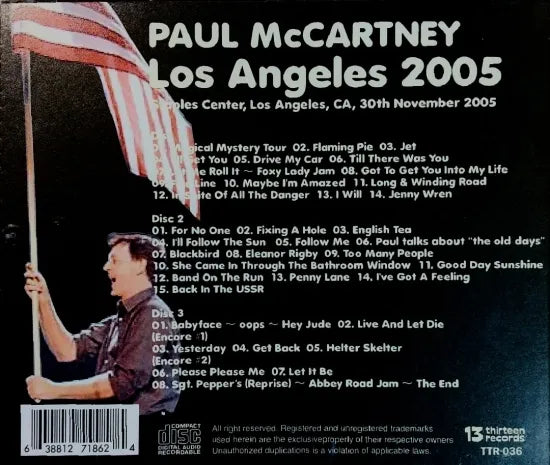 PAUL McCARTNEY / Los Angels 2005 (3CDR)