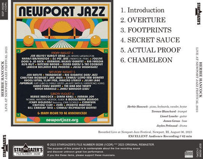 HERBIE HANCOCK / LIVE AT NEWPORT JAZZ FESTIVAL 2023 (1CDR)