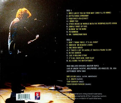 BOB DYLAN / GREEK THEATRE 1989 2ND NIGHT (2CDR)
