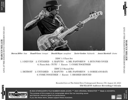 MARCUS MILLER / LIVE AT THE SOILED DOVE UNDERGROUND 2023 (2CDR)