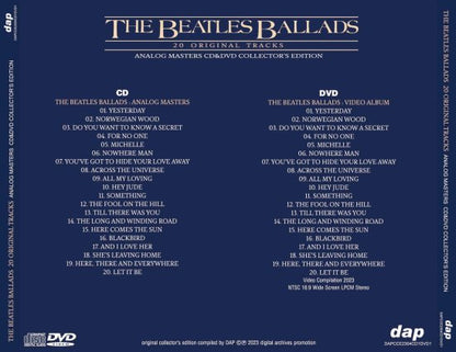 THE BEATLES / THE BEATLES BALLADS 20 ORIGINAL TRACKS ANALOG MASTERS (1CD+1DVD)