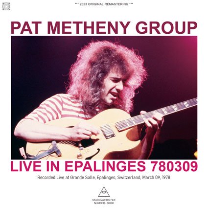 PAT METHENY GROUP / LIVE IN EPALINGES 780309 Soundboard (2CDR)