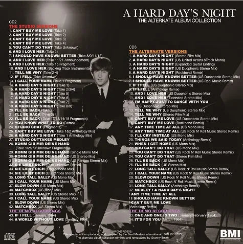 THE BEATLES / A HARD DAY'S NIGHT THE ALTERNATE ALBUM COLLECTION (3CD)