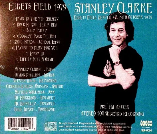 Stanley Clarke / Ebbets Field 1979 STEREO SOUNDBOARD (1CDR)