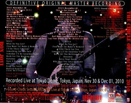 BON JOVI / THE CIRCIE OF PEACEFUL 2010 (5CDR)