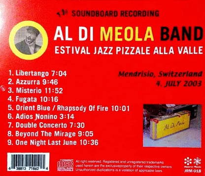 Al Di Meola Band / Estival Jazz STEREO SOUNDBOARD (1CDR)