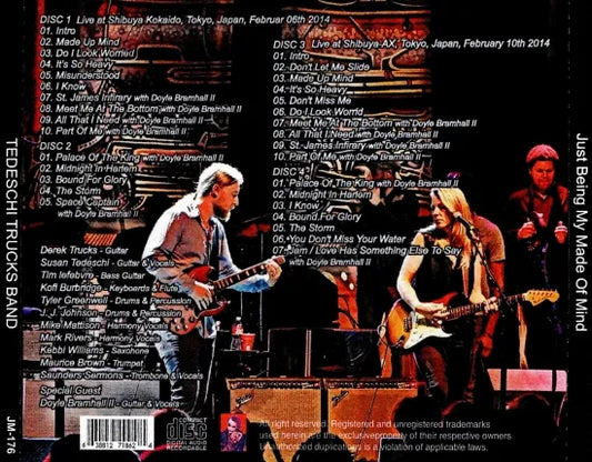 TEDESCHI TRUCKS BAND / Just Being My Made Of Mind (4CDR)