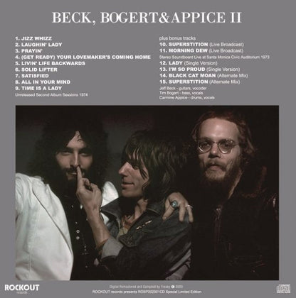 BECK, BOGERT & APPICE / BBA / JEFF BECK / BECK,BOGERT&APPICE II (1CD)