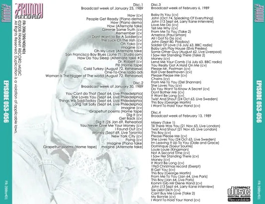 JOHN LENNON / LOST LENNON TAPES EPISODE 053-056 (4CDR)