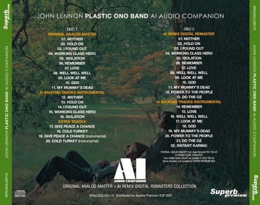 JOHN LENNON / PLASTIC ONO BAND / AI - AUDIO COMPANION (2CD)