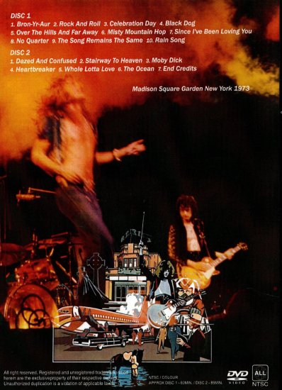 LED ZEPPELIN / THE SONG REMAINS THE SAME (2DVDR)