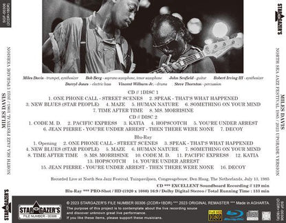 MILES DAVIS / 2023 UPGRADE VERSION NORTH SEA JAZZ FESTIVAL 1985 (2CDR+1BDR)