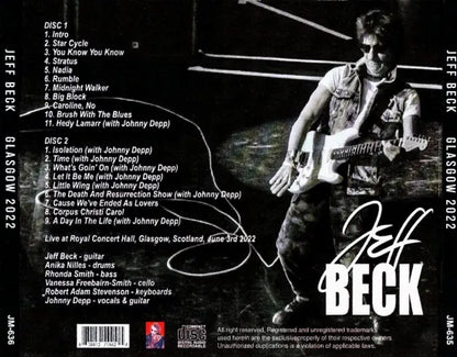 JEFF BECK / GLASGOW 2022 (2CDR)