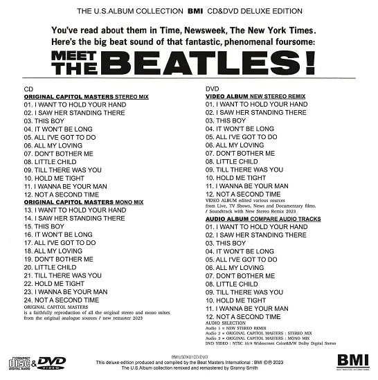 THE BEATLES / MEET THE BEATLES THE U.S.ALBUM COLLECTION (1CD+1DVD)