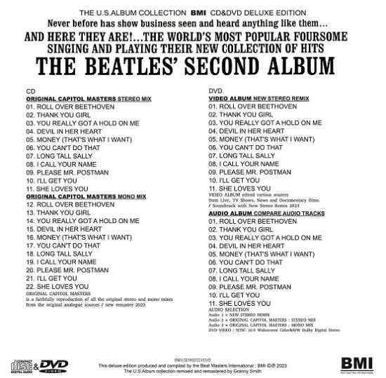 THE BEATLES / SECOND ALBUM THE U.S.ALBUM COLLECTION (1CD+1DVD)