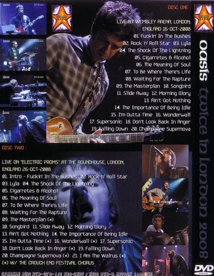 OASIS / TWICE IN LONDON 2008 PRO SHOT (1DVDR)
