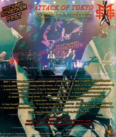 MICHAEL SCHENKER FEST / ATTACK OF TOKYO (2BDR)