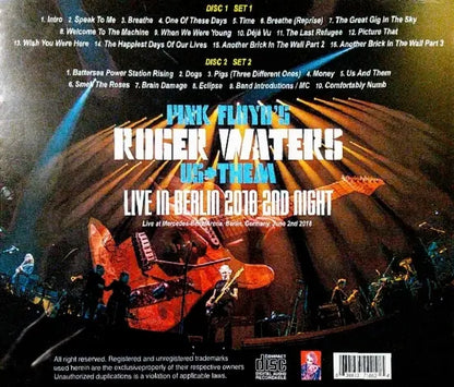 ROGER WATERS / LIVE IN BERLIN 2018 2ND NIGHT (2CDR)
