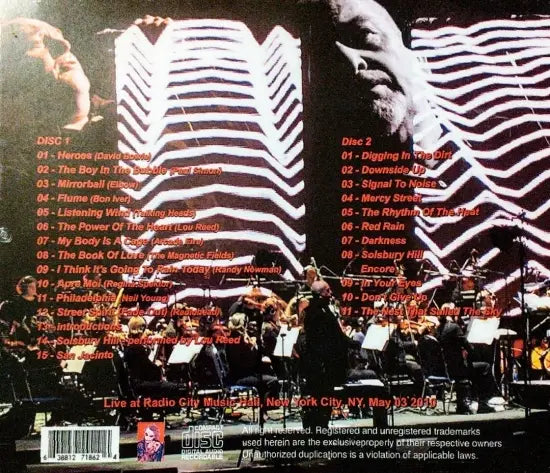 Peter Gabriel / New Blood Tour New York 2010 (2CDR)