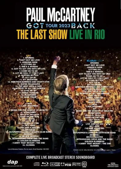 PAUL McCARTNEY / GOT BACK TOUR 2023 RIO & MEXICO CITY SET (5CD+2BDR)