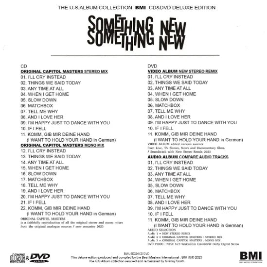 THE BEATLES / SOMETHING NEW THE U.S.ALBUM COLLECTION (1CD+1DVD)