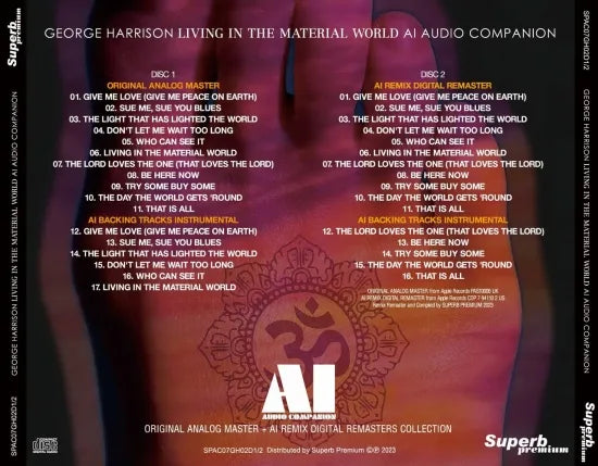GEORGE HARRISON / LIVING IN THE MATERIAL WORLD AI AUDIO COMPANION (2CD)